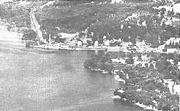 Aerial View of Morristown Area Chamber of Commerce, Morristown, New York, The Gateway to the Thousand Islands, On the Ever-Beautiful St. Lawrence River, Summer Playground of Northern New York