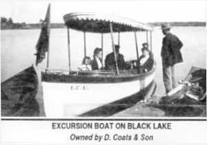Black Lake Excursion Boat, Morristown, NY, Morristown Area Chamber of Commerce, Morristown, New York, The Gateway to the Thousand Islands, On the Ever-Beautiful St. Lawrence River, Summer Playground of Northern New York